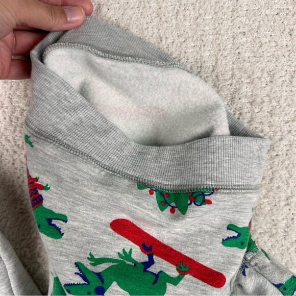Tucker + Tate Boys Matching Set 6M Gray Dino Print Fleece Sweatshirt and Joggers - Picture 6 of 7